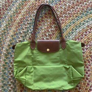 Longchamp Small Tote Green